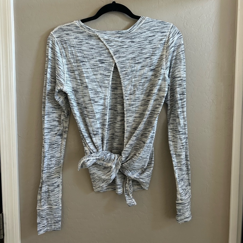 Lululemon Long Sleeve Tie Back Shirt